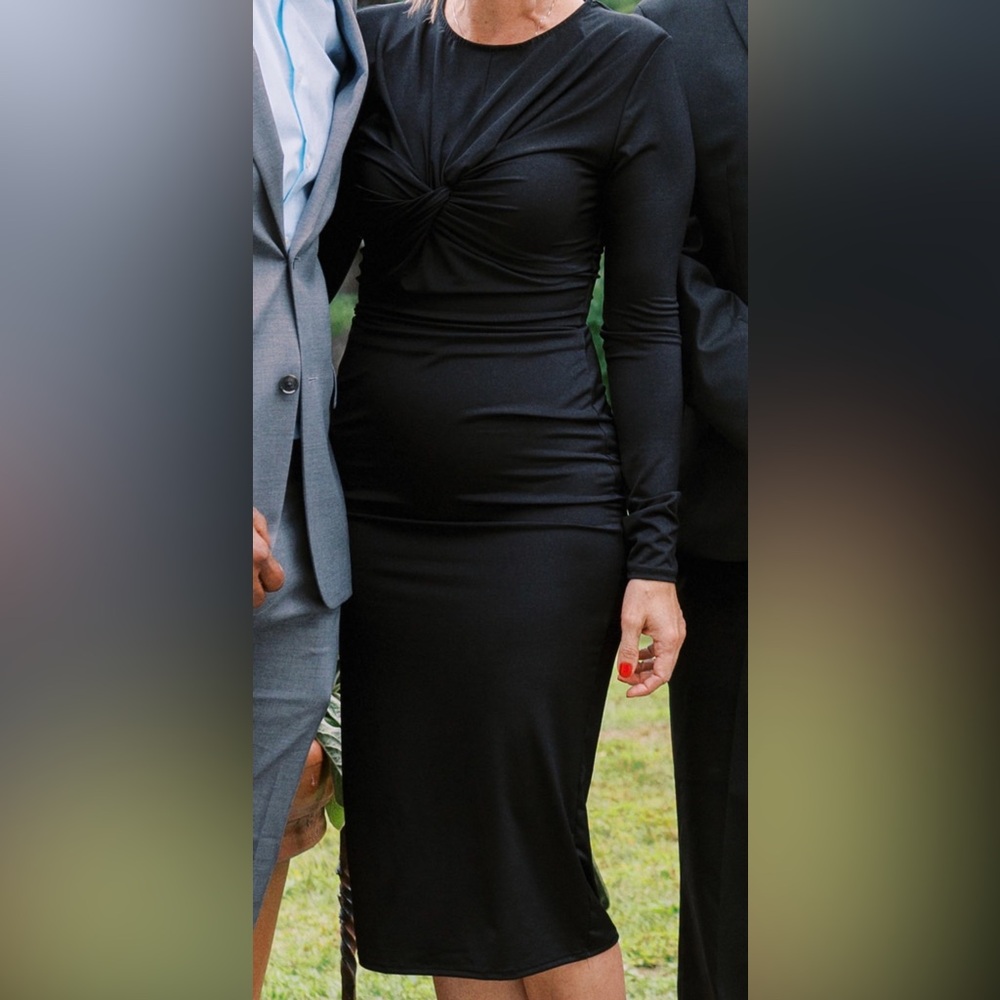 Elegant Black Long Sleeve Dress